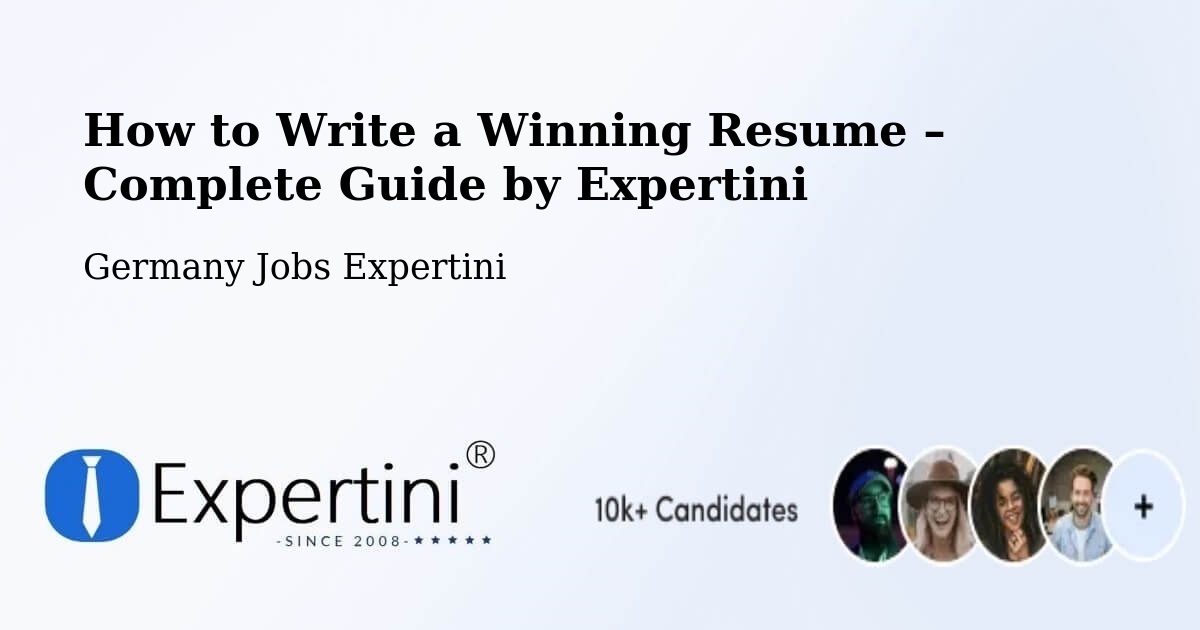 Resume Writing Guide for Job Seekers – Sittensen - Sittensen, Germany Jobs Expertini